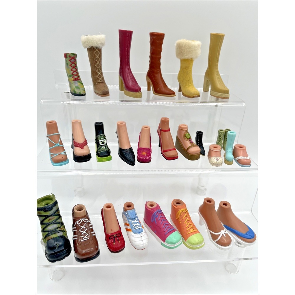 Bratz Doll Shoes Lot of‎ 27 Singles Boots Sneakers Sandals No Matches